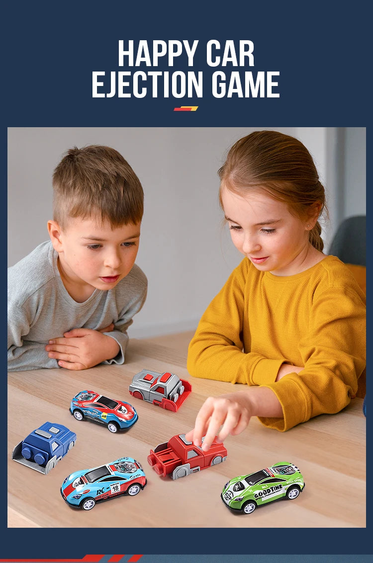 Multi Track Racing Car - Sliding Catapult - Durable and Anti Fall Launcher - Catapult Racing Car Set - Puzzle Education, Brain D