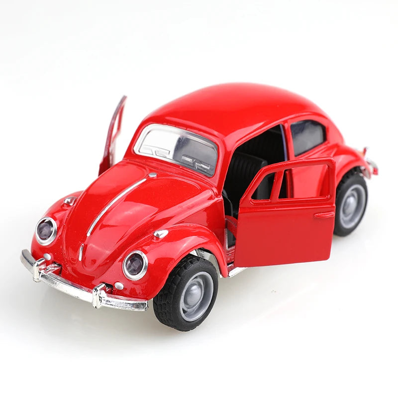 (bagged)1:38 Classical Cute Beettle, Alloy Model Car, Simulated vehicle, children's alloy car, boy's toy model, car ornaments