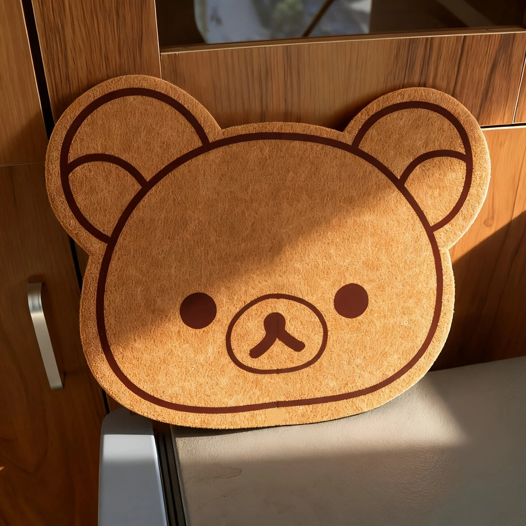 1/2Pcs Cute Bear-Shaped Pin Display Board 0.5-Inch Thick Cloud Rubber Board,Wall-Mounted Bulletin Board for Office, Letter Board
