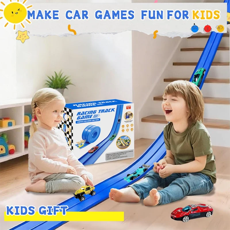Race Track Car Ramp Toy Educational Games Racing Gliding Rail Puzzle Set For Kids Boy 2 3 4 5 Years Birthday Gifts Children Toys