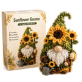 Seasonal Gnome Figurine DIY Fabric Punch Needle Kit 3D Holiday Decoration No Sewing Adult Craft Set