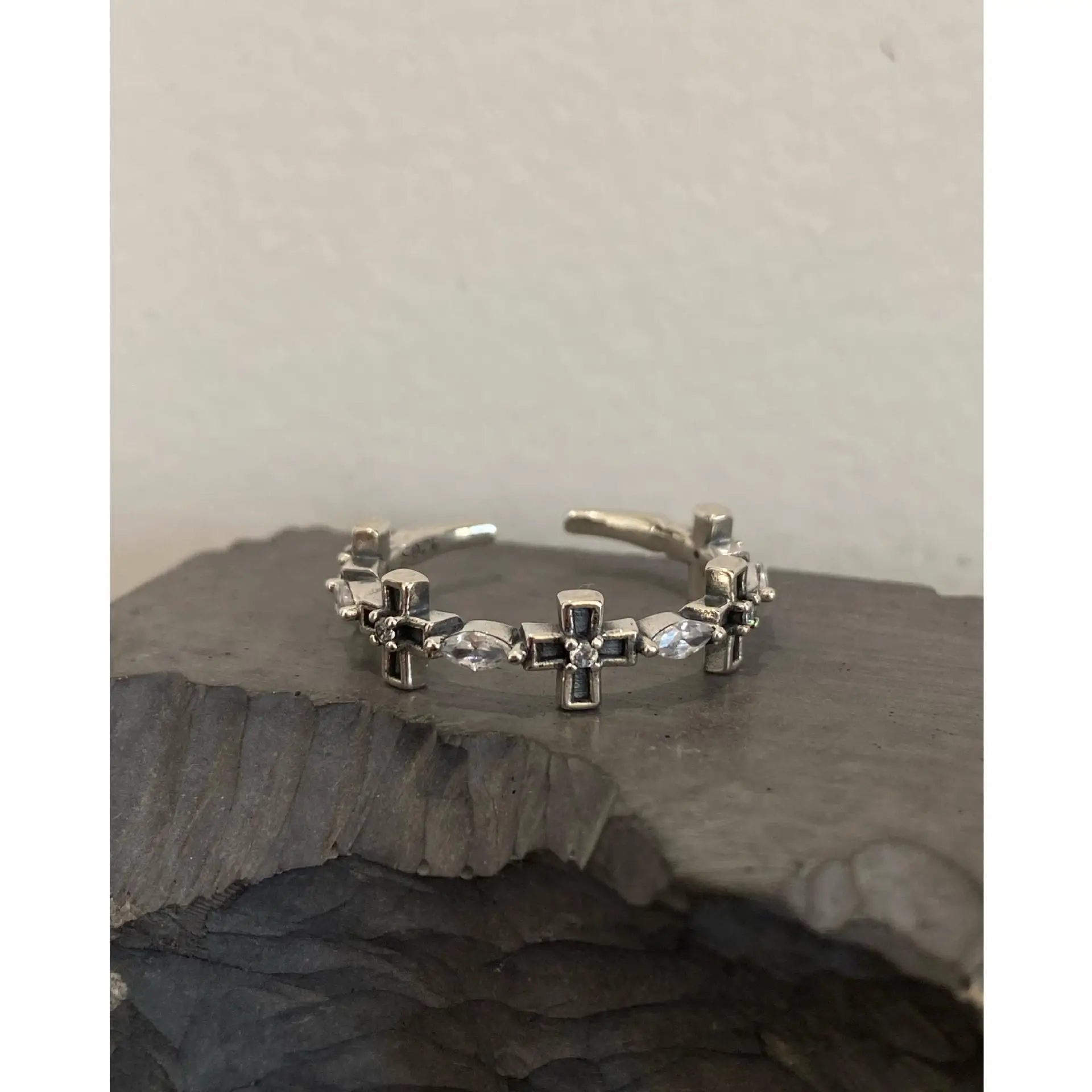 Sam Panda 925 Sterling Rings for Women Fashion Geometric Handmade Irregular Gold Star Ring Simple Fine Jelwery  Christmas Gift