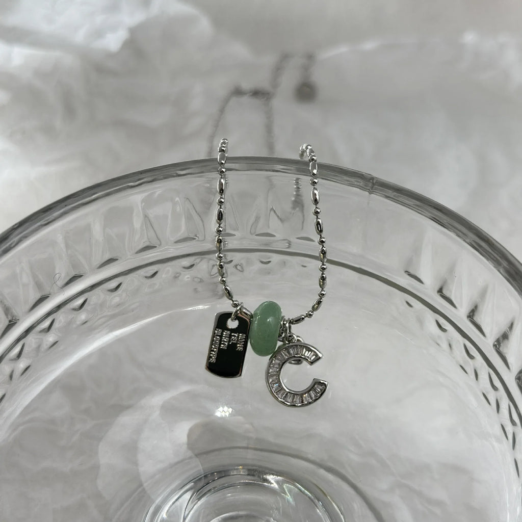 VENTFILLE 925 Sterling Silver Zircon Love Heart Necklaces for Women Girl Moon Luck Hotan Jade Jewelry Dropshipping