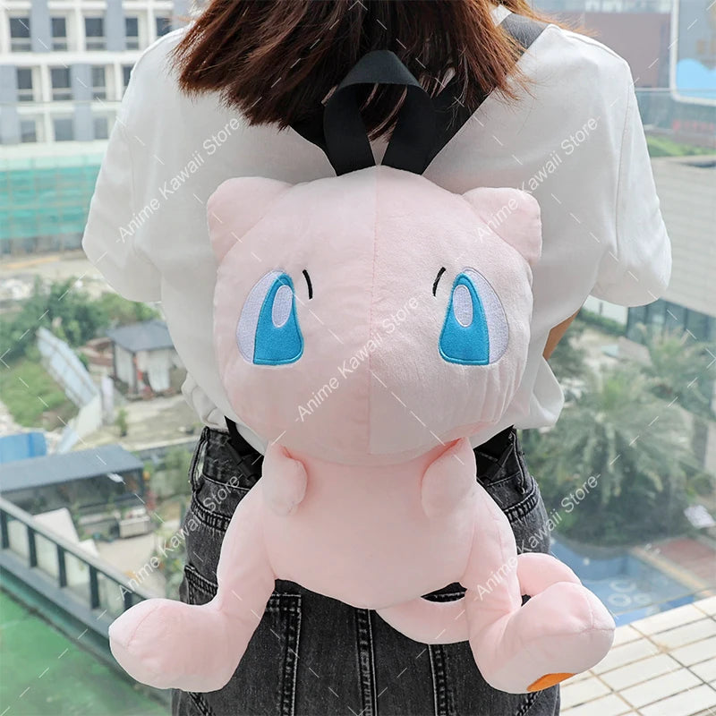 Eevee Mimikyu Charizard Gengar Plush Backpack Funny Cartoon Large-Capacity Student Backpack Kindergarten Bag Child Gift