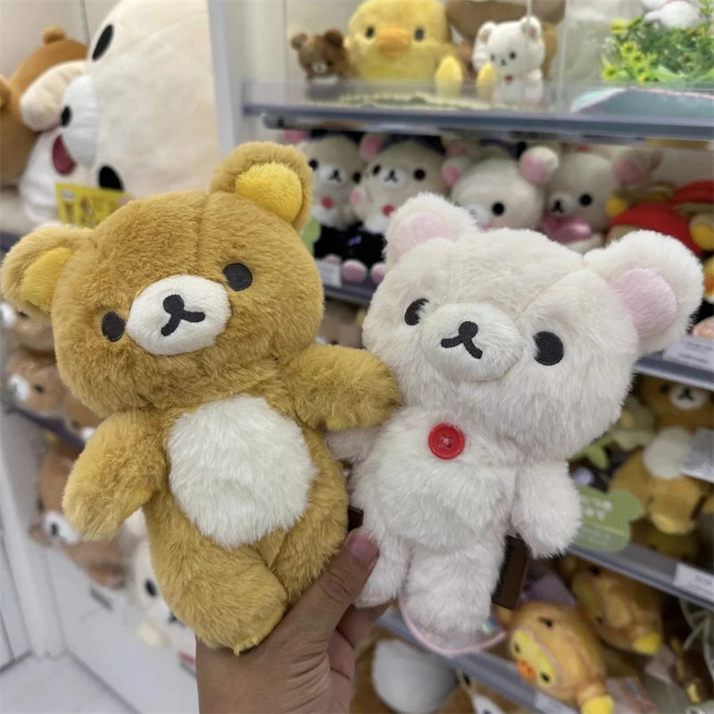 20cm Cute Rilakkuma Korilakkuma Plush Toy Japanese Style Brown White Bear Stuffed Animals Adorable Birthday Gift for Girl