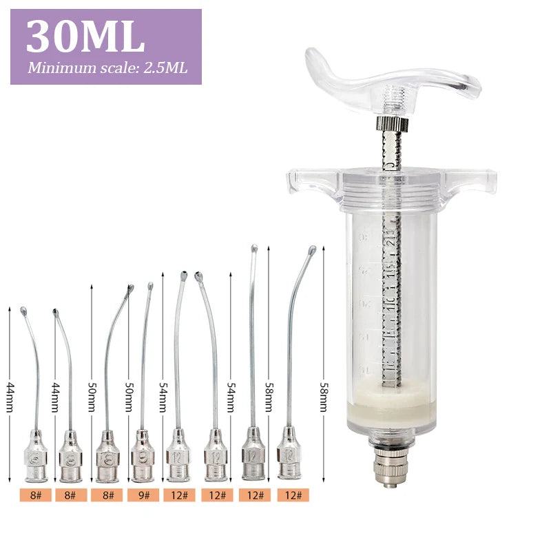 10/20/30/50Ml Baby Bird Feeder with Stainless Steel Birds Feeding Syringe Tube Parrot Feeding Syringe Adjustable Bird Supplies