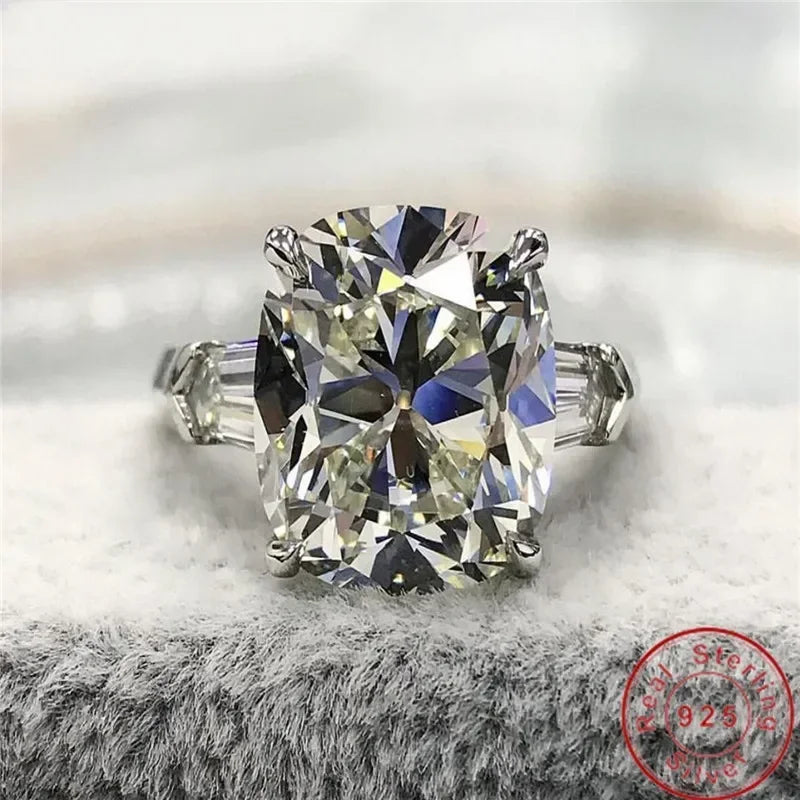 Luxury Oval 8ct Lab Diamond Ring 925 sterling silver Jewelry Engagement Wedding band Rings for Women Men Party accessory