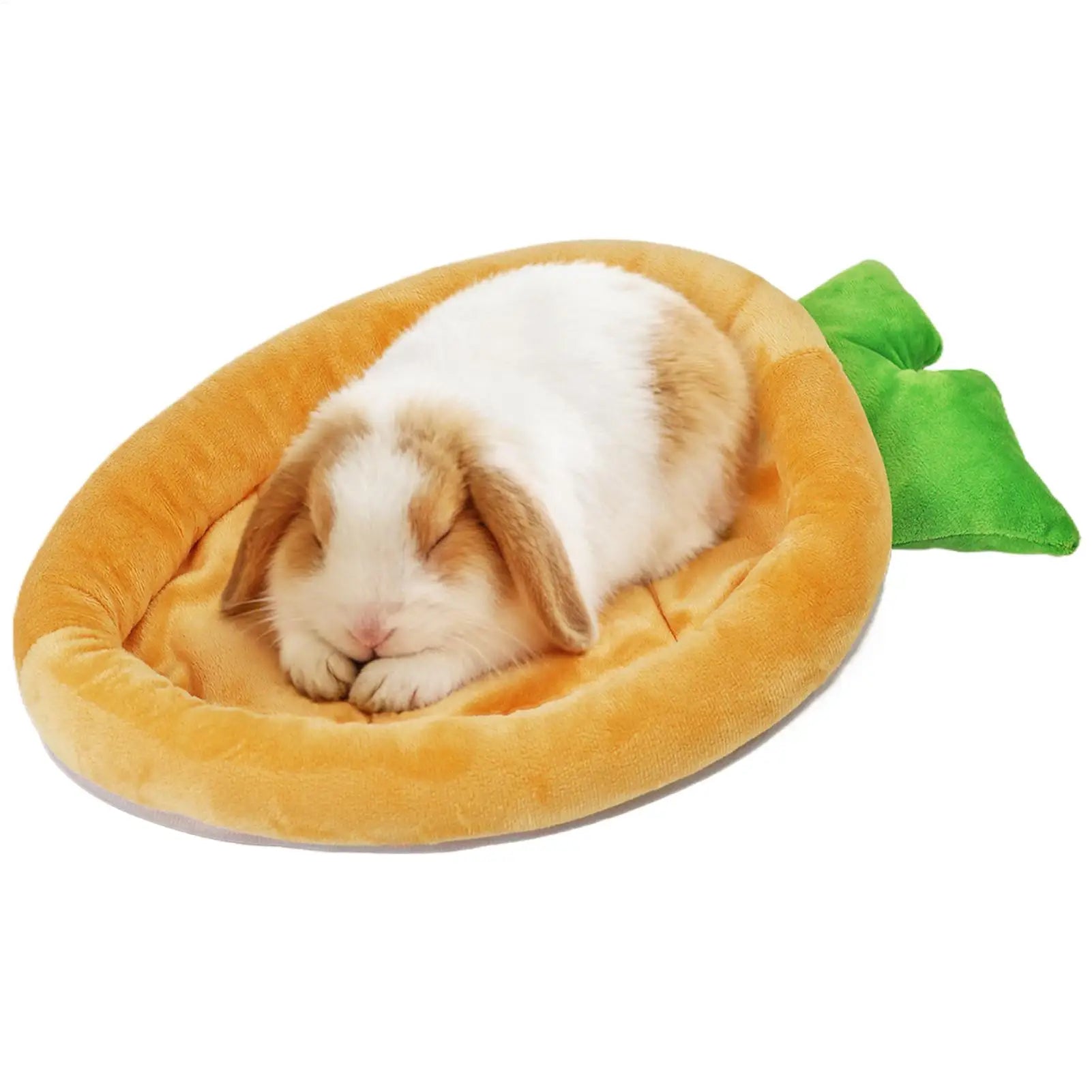 Warm Carrot Shaped Bunny Mat Soft Breathable Cute Sofa Mat for Pet Small Animal Hamster Bunny Puppy Kitty Sleeping Bed Mat