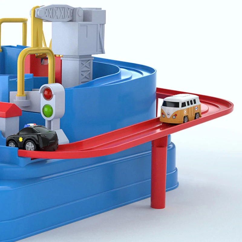 Car Train Track Sets Racing Rail Model Educational Toys Children Adventure Game Mechanical Interactive Animals Space Rocket Toy