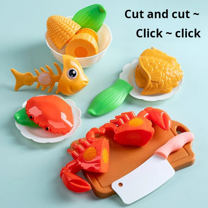 DIY Fruit Cutting Toys Vegetables Fruits And Vegetables Parent-Child Simulation Kitchen Food Children's Birthday Gifts