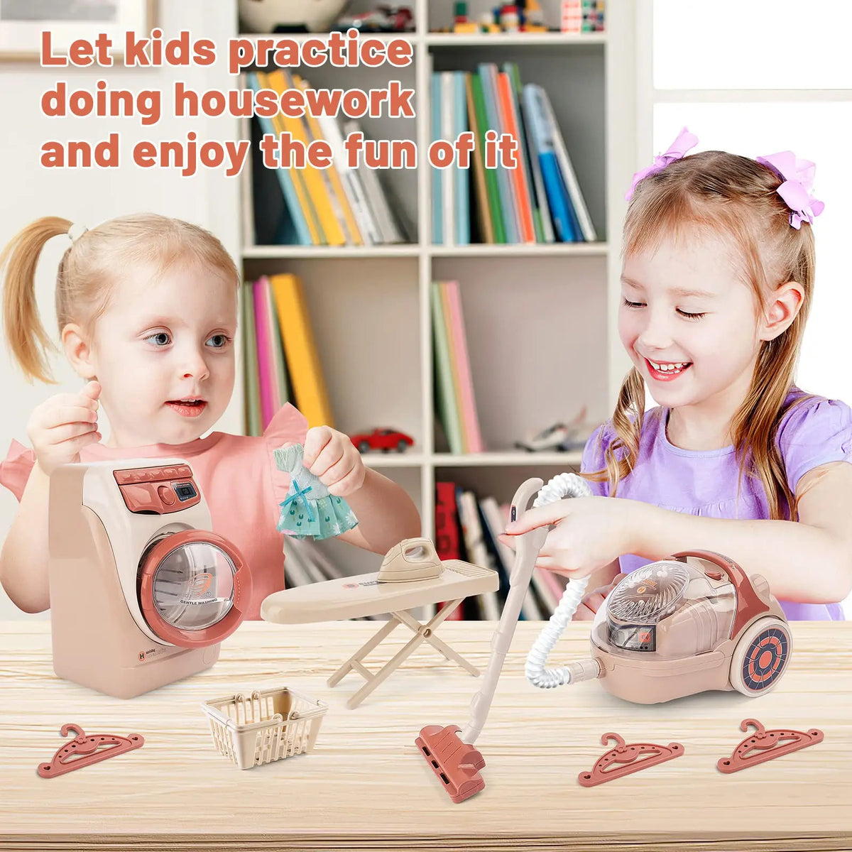 Kids Simulation Kitchen Appliances Sets Toy Mini Blender Coffee Maker Washing Machine Pretend Play Creative Electric Game Gift