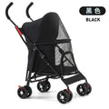 Cool Mesh Pet Stroller for Small Dogs and Cats Lightweight Suitable for All Road with Removable Liner Safety Tether Easyto Store