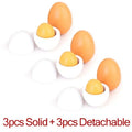 Kids 3/6pcs Wooden Artificial Egg Set Easter DIY Toy Wooden House Game Kitchen Egg Toys Early Education Food Toys for Children