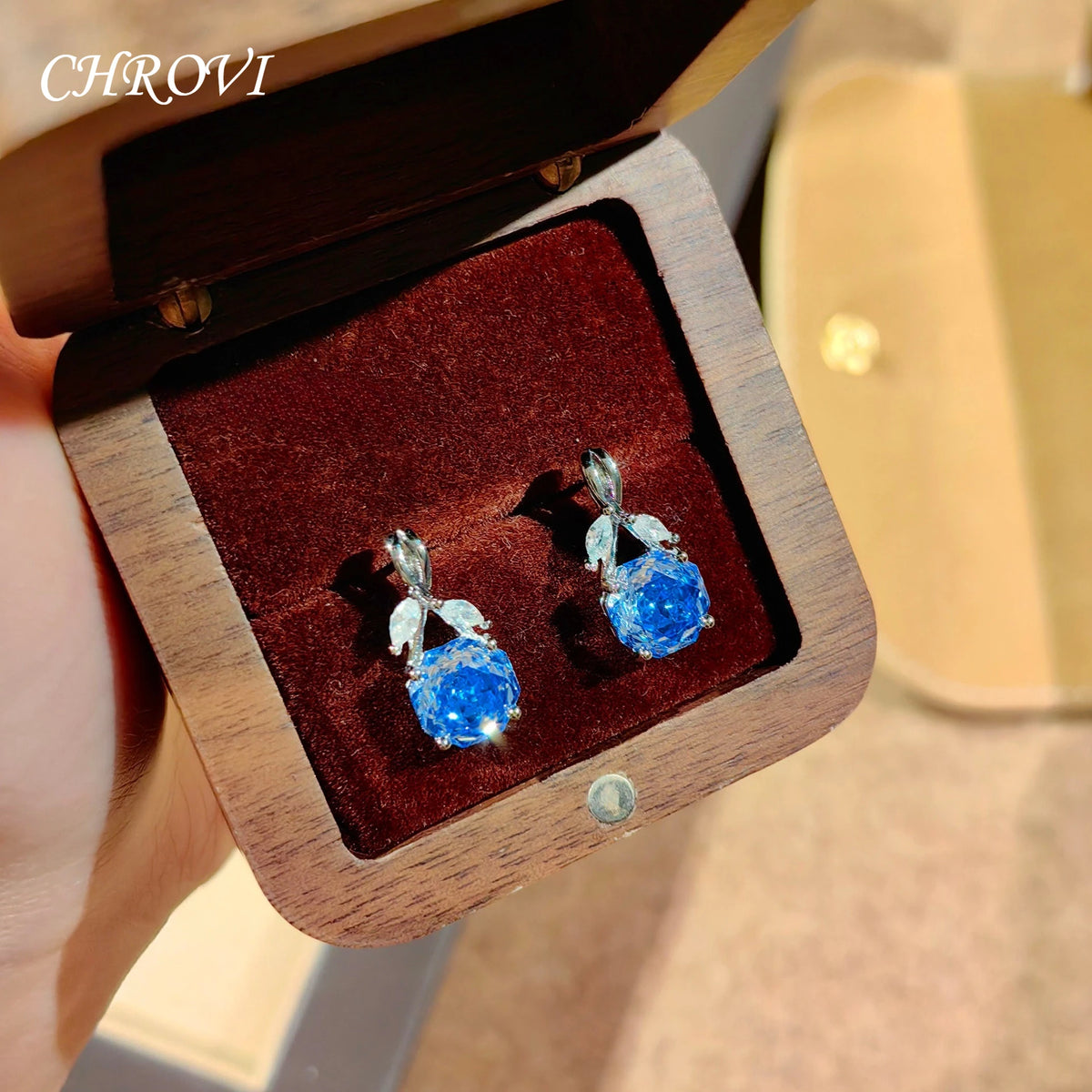 925 Sterling Silver Octagonal Millennium Rose Cut Necklace Pendant Diamond Stud Earrings Colorful Ring for Women Jewelry
