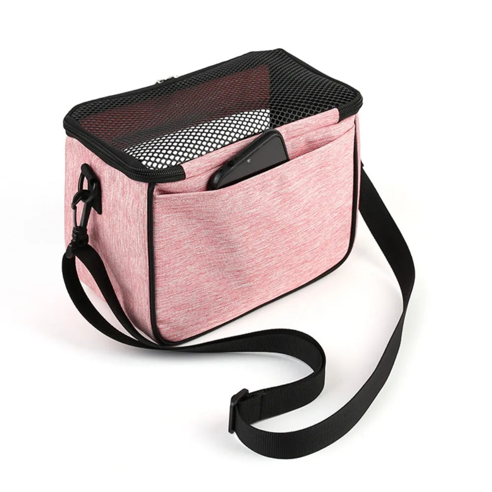 Hamster Pet Bag Mole Guinea Pig Rabbit Hedgehog Breathable Pet Bag Transparent Window Small Pet Carrier Bag Pet Travel Tote Bag