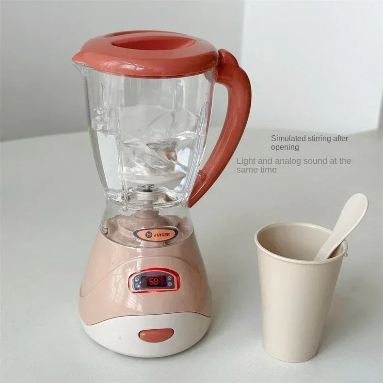 Mini Household Appliances Kitchen Toys Pretend Play Set with Coffee Maker Water Dispenser and Toaster for Kids Boys Girls Gifts
