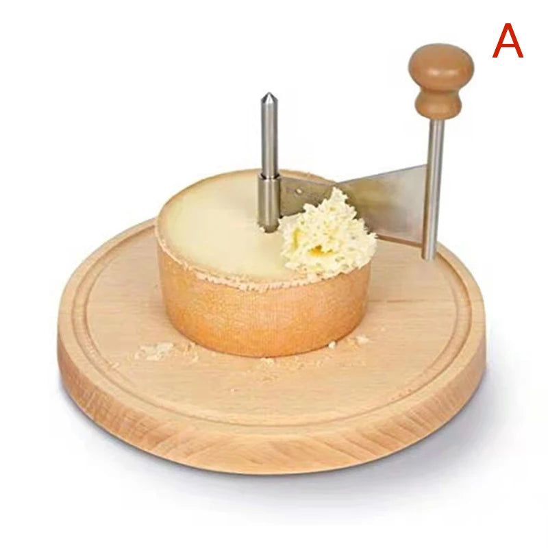 NEW Cheese Cheese Cutting Wooden Rotary Shaver Manual Kitchen Baking Chocolate Chip Scraper Flower Cutter Cheese Shredder