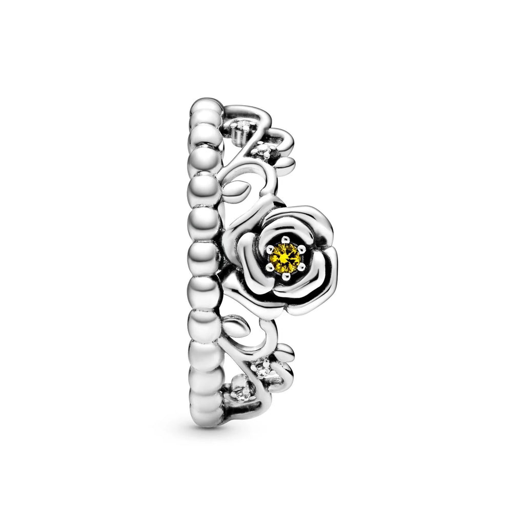 Christmas 925 Sterling Silver Crown Heart Flower Wing Zircon Sparkling Rings For Women Fine Jewelry wedding Anniversary Gifts