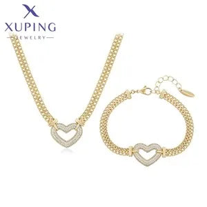 Xuping Jewelry Charm Fashion 50cm 60cm Romantic Pendant Necklace of Gold Color Women Exquisite Love Birthday Gift X001103702
