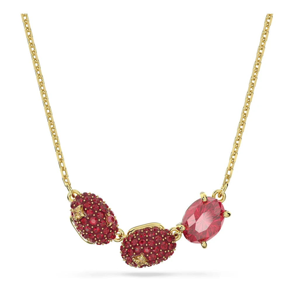 2026 New High-Quality Colorful Candy Butterfly Crystal Star Dancing Heart Double-Layer Simple Necklace - Valentine's Day Gift