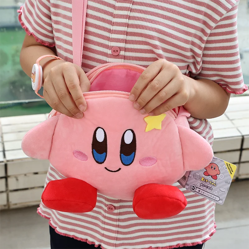 Star Kirby Cartoon Fashion Character Backpack Children Casual Plush Backpack Cute Kindergarten Boy and Girl Schoolbag Gift