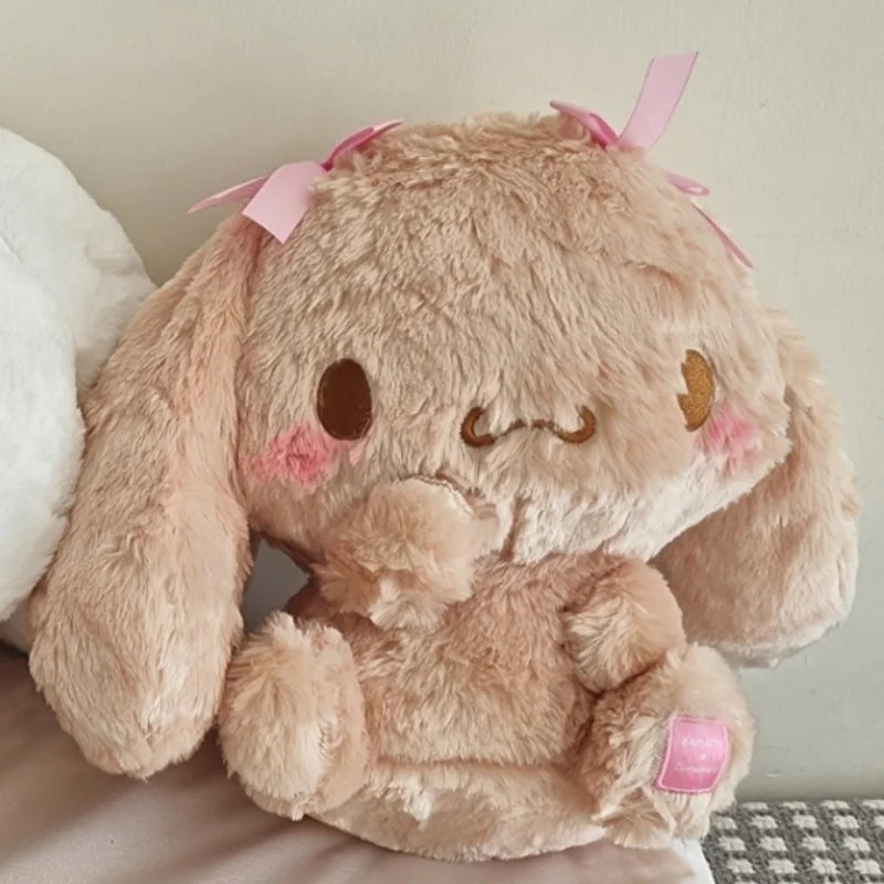 Sanrio Cinnamon Sitting Posture Plush Toy Sofa Decoration Home Pillow Bedhead Ornament Photo Still Life Props Birthday Gift