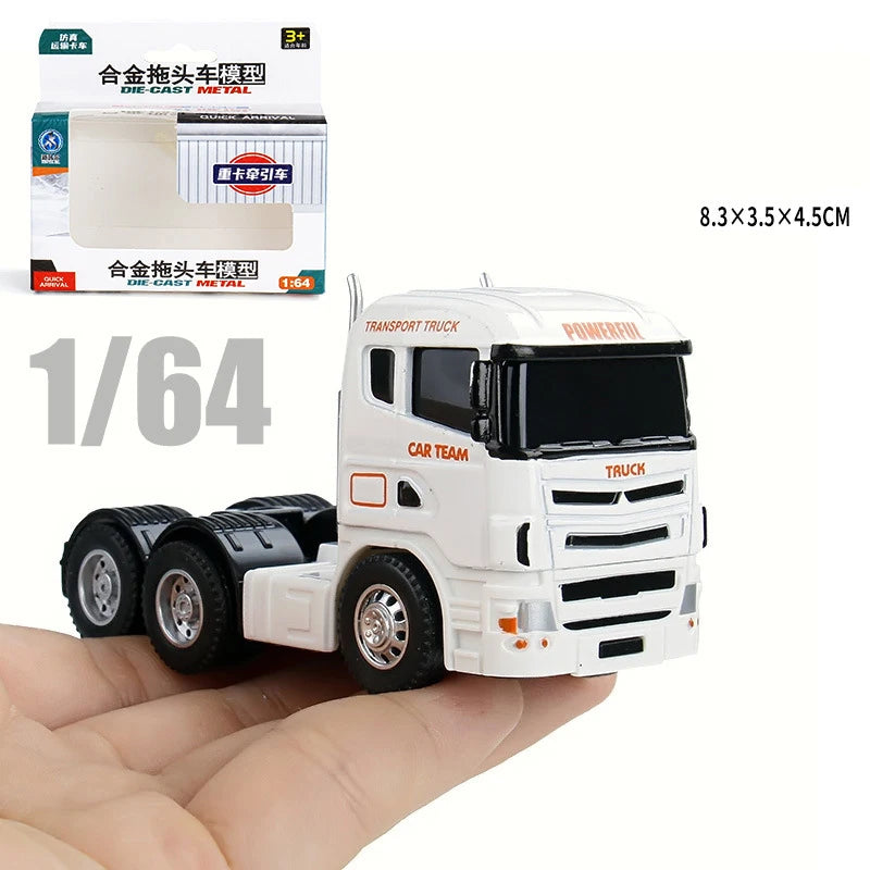 1:64 Scania Container Truck American Container Truck Alloy Diecast Model Car Home Decoration Ornaments Collections Hobby Holiday