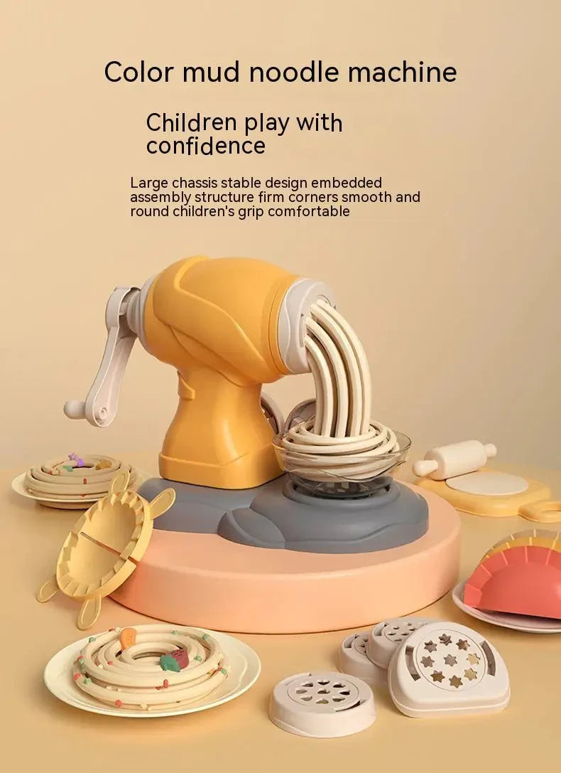 3D Plasticine Mold Modeling Clay Noodle Maker Diy Plastic Play Dough Tools Sets Toys Ice Cream Color Clay for Kids Birthday Gift