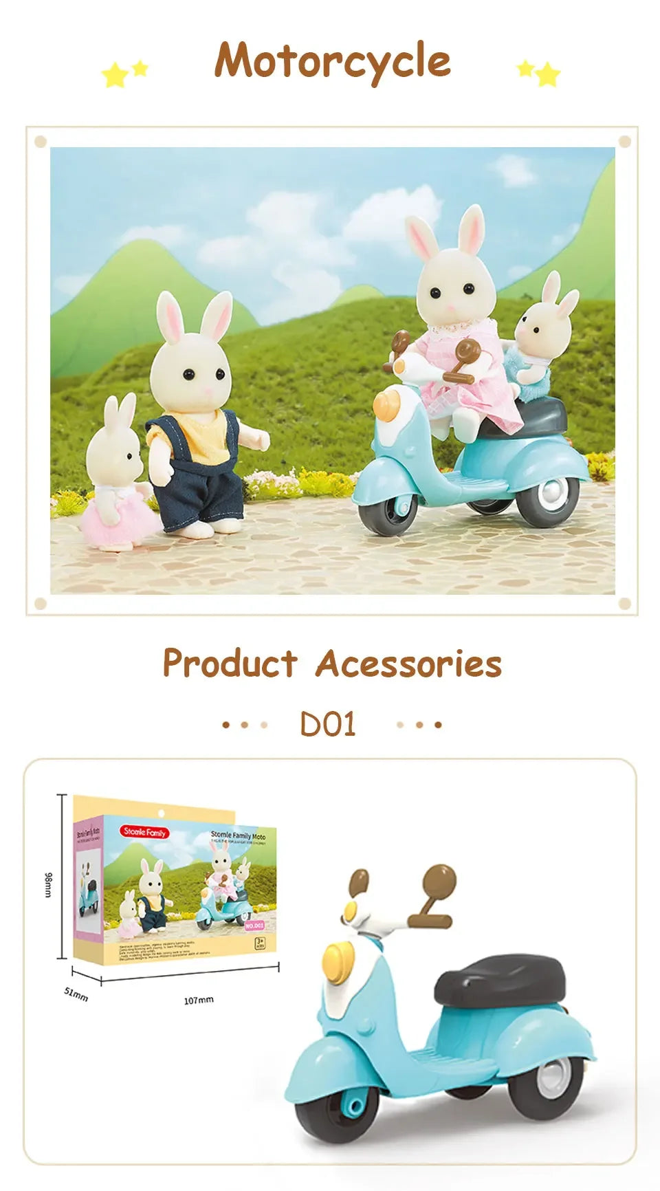 Toys Doll Forest Family Montessori Kitchen Miniature Doll House 1/12 Toy Kitchen Accessories Dollhouse Furniture Toys for Girls