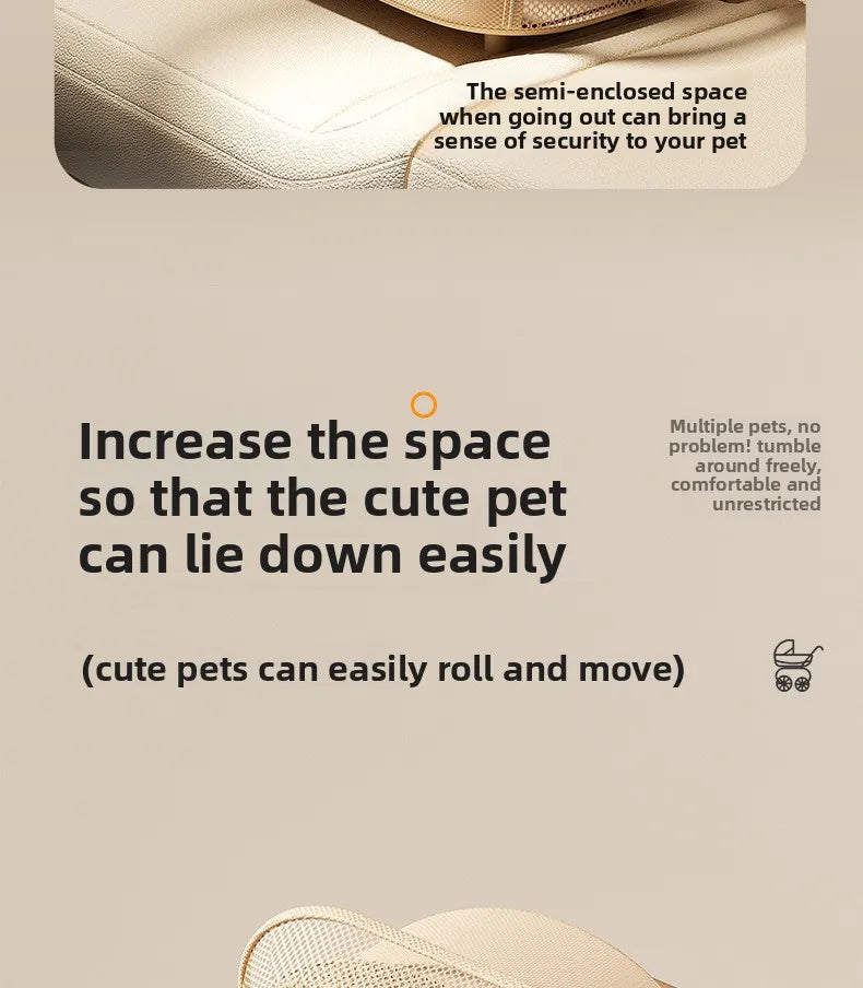 Small Medium Dog Pet Stroller Extendable Luxury Foldable Hand Push Cart Cat Global Seller Pet Stoller Cat Stroller Dog Trolley