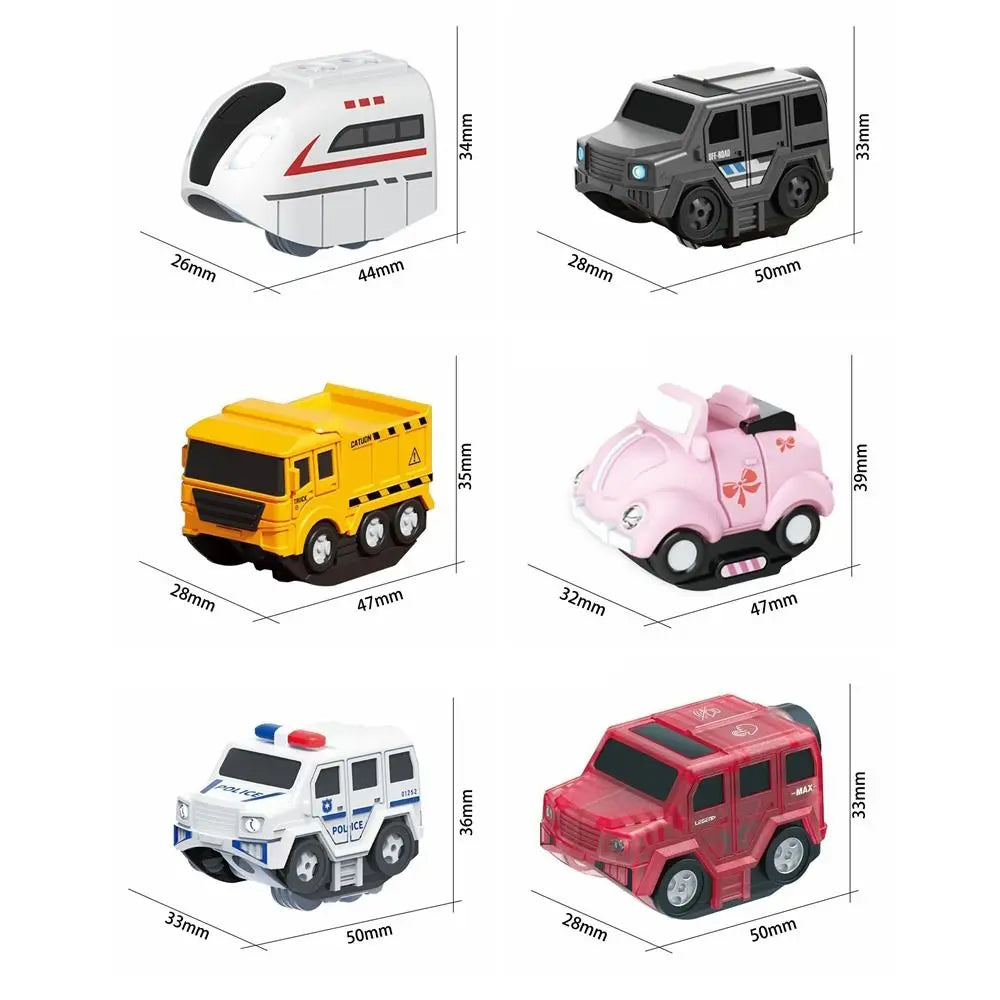 Plastic Magnetic Tracks Train Smooth Steady Driving Intelligent Toy Magnetic Train Diecast Toy Railway Track Toys Kids Toy