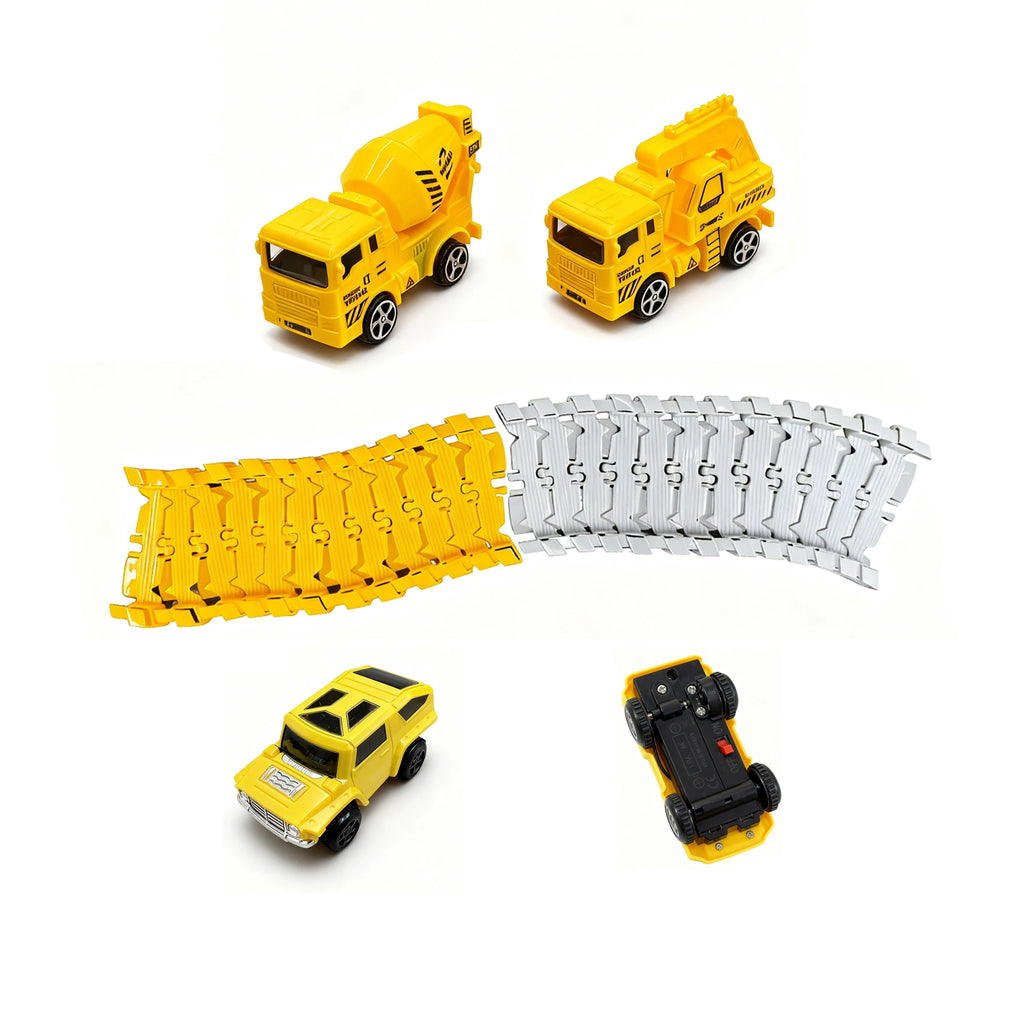 137pc Boys Halloween Christmas Gifts DIY Car Track Assemble Puzzle Toys Parent-Child Interactive Building Toys Family Party Toys