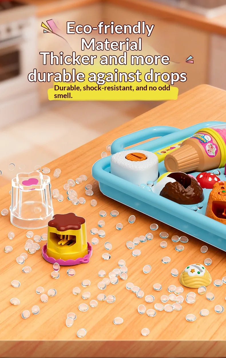 Children's Pudding Feeding Toy Jelly Strawberry Pudding Set Children's Pretend Play Set Girls' Toys