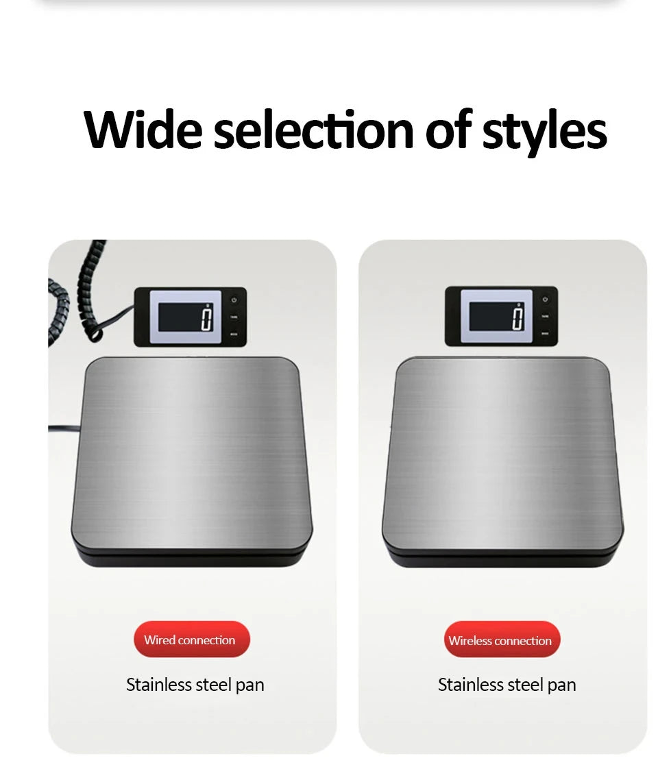 Electronic Platform Scale 50kg/2g High-precision Digital Scale Wired/Wireless Parcel Pet Express Zero/Tare Kitchen Weighing Tool