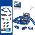 Track Parking Lot Toys Multi-Storey Rail Car Parking Building Fire Police Engineering Vehicle Car Children's Toys
