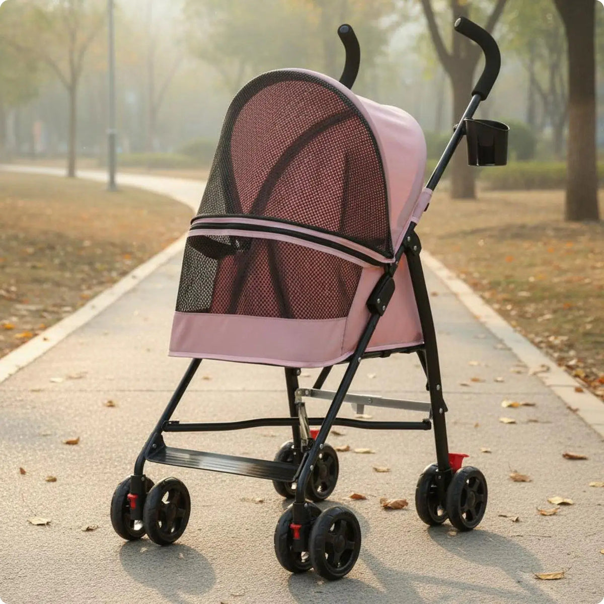Foldable Carrier Lightweight Pet Dog Buggy Small Dog Stroller Cushion Travel Enclosure for Puppy Outings