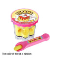 Pretend Play Pudding Feeding Toy Set with Magic Spoon Simulation Food Kitchen Toys for Kids Interactive Role Play Gift for Girls