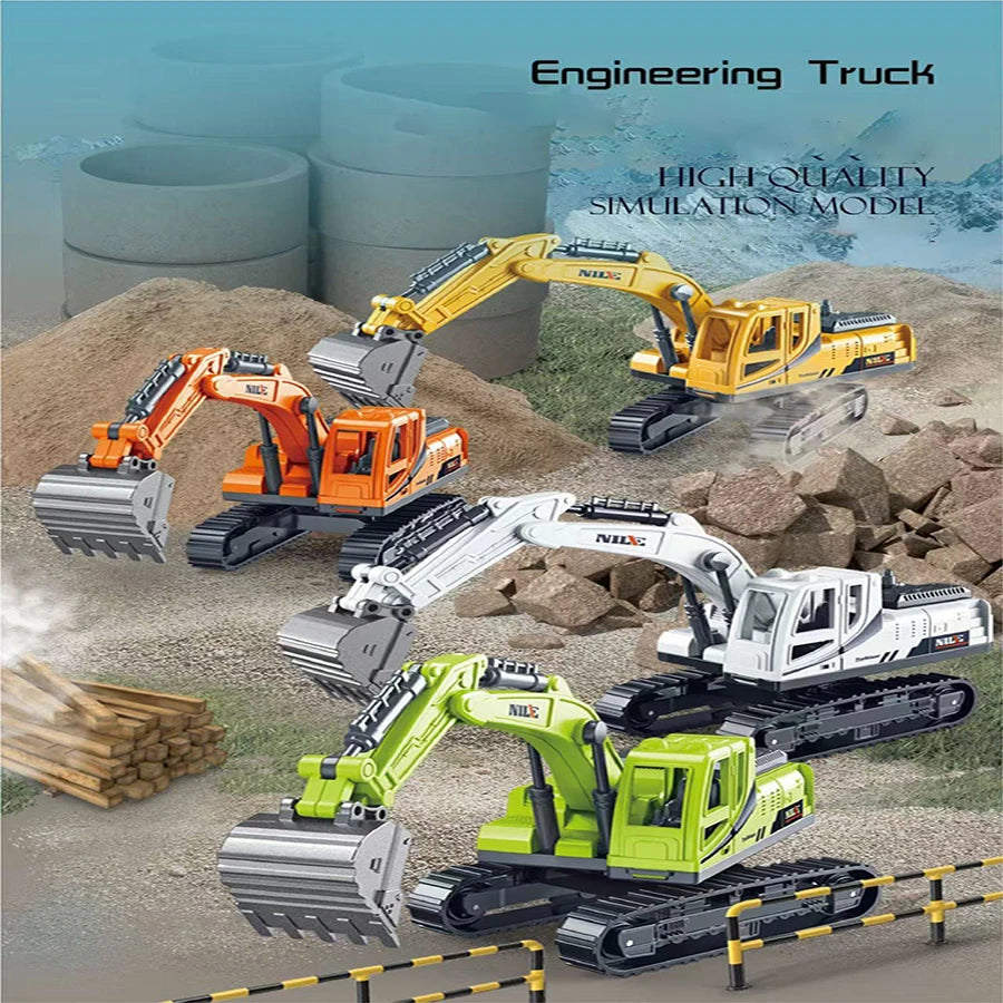 1pc Excavator Quality New Type of Inertial Excavation Car Engineering Car Party Supplies Children Education Toys Boys and Girl