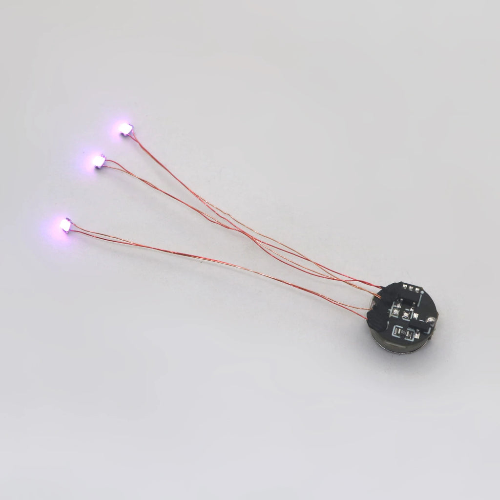 Magnetic control lamp Wired 5cm Led Magnetron Light Model w Battery Diy Car Toys Lighting Making Diorama Materials Gunda Robots
