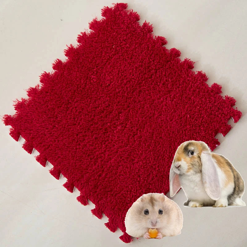 4-20Pcs Washable Guinea Pig Rabbit Cage Mat Waterproof Hamster Bedding Mat Cage Pee Pad Small Animal Rabbit Mouse Reusable Mat