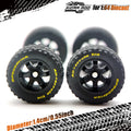 1/64 14mm Rubber Tires Tyre Band Letter & Diecast Car Wheels for 1:64 Off-Road Dedicated to Pickup Trucks, Large Sedan (1 Set)