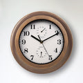 12 Inch Outdoor Waterproof Wall Clock Bathroom Kitchen Patio Shop Living Room Decorative Wall Clock Stylish Silent Wall Clock
