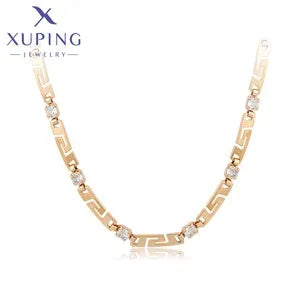 Xuping Jewelry Charm Fashion 50cm 60cm Romantic Pendant Necklace of Gold Color Women Exquisite Love Birthday Gift X001103702