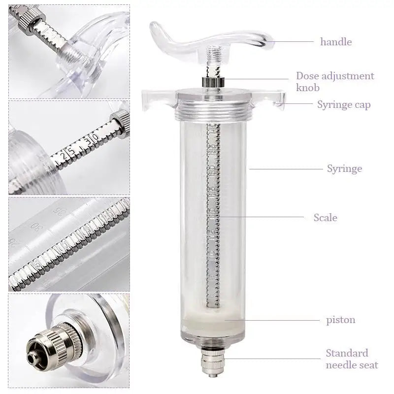 10/20/30/50Ml Baby Bird Feeder with Stainless Steel Birds Feeding Syringe Tube Parrot Feeding Syringe Adjustable Bird Supplies