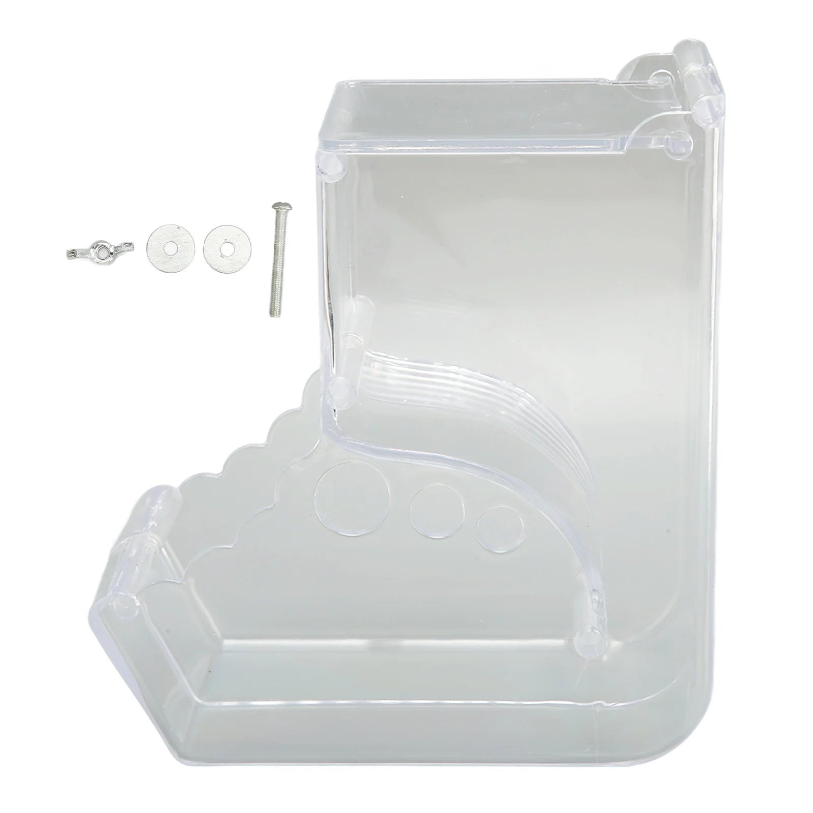 Hamster Food Feeder Automatic Transparent Large Capacity Acrylic Small Animal Food Dispenser for Guinea Pig Bird Rabbit