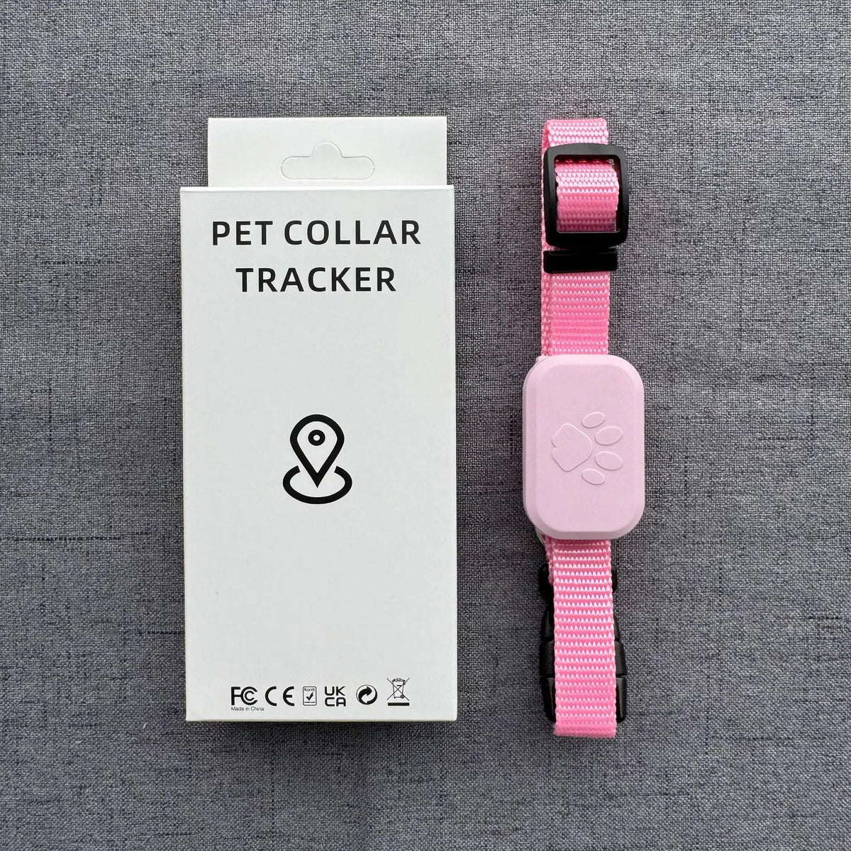 Waterproof Pet GPS Tracker - Dog & Cat Locator, with Adjustable Collar Anti Lost Dogs Real-time Tracking Device for iOS