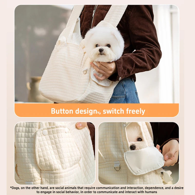 2026 New Portable Pet Backpack Small Outdoor Chest Bag Convenient For Cats Dogs To Travel Outdoors Breathable Soft Comfortable