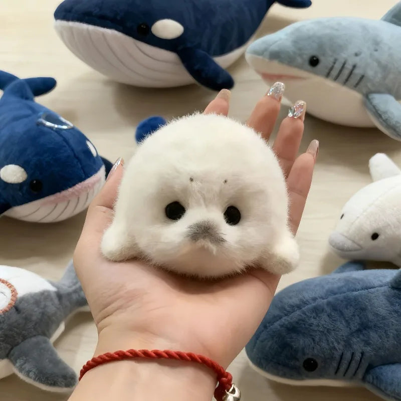 1pc Cute Baby Seal Doll Plush Toy Pendant Simulation Ocean Toy Souvenir Seal Pendant Gifts Doll Bag Pendant for Kids or Adults