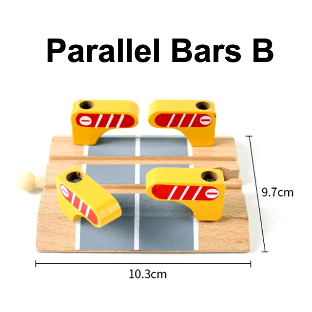 Wooden Train Track Racing Railway Toys All Kinds Wooden Track Accessories Fit for Biro Wood Tracks Toys for Children Gift