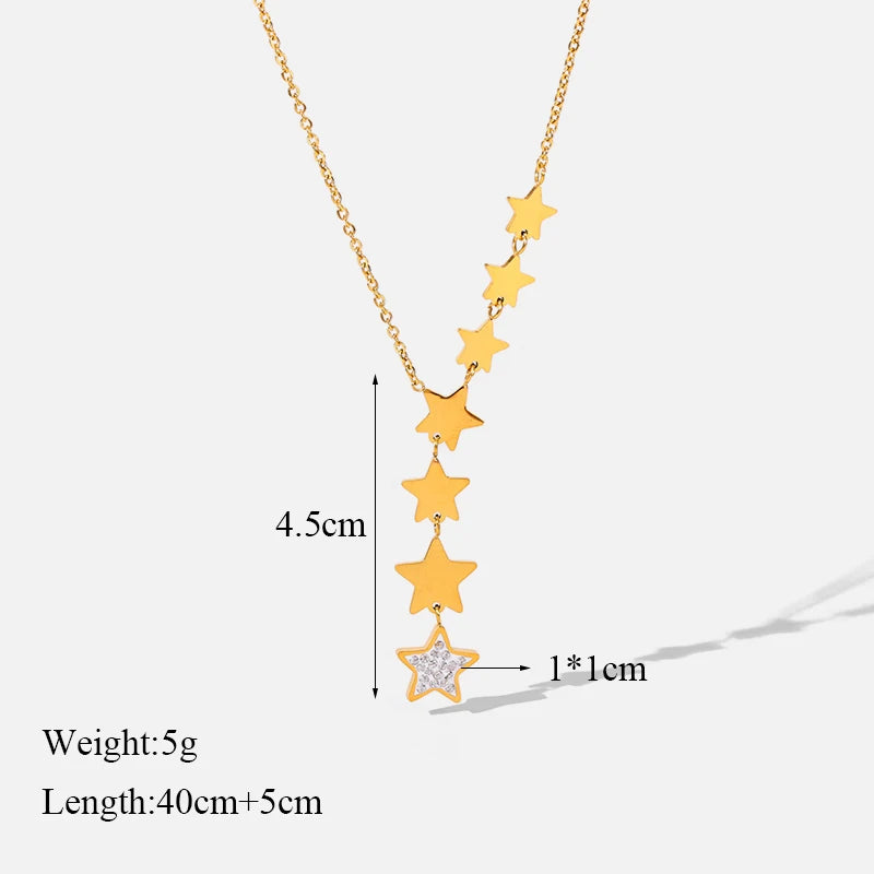 EILIECK 316L Stainless Steel Gold Color Hollow Ball Beads Pendant Necklace For Women Non-fading Choker Jewelry Girls Gifts Party